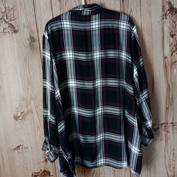 Alexander Jordan Glen Plaid Half Button Tunic Size XL - Picture 3 of 9